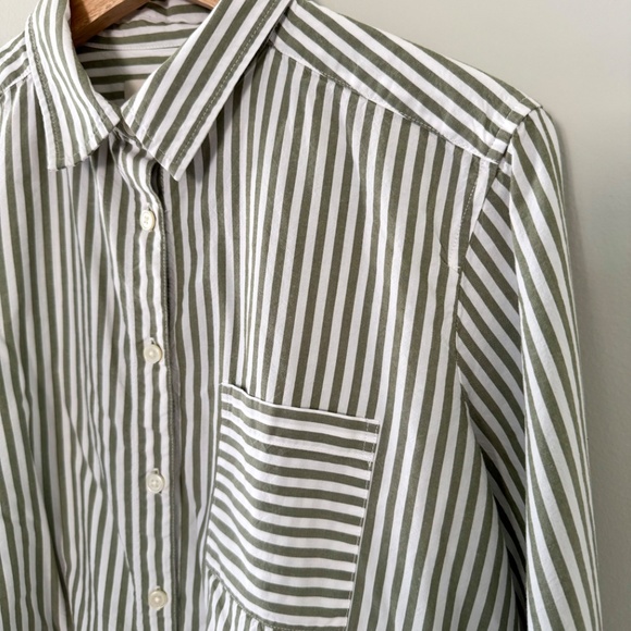 Loft Striped Button Up Long Sleeve Shirt - Picture 2 of 8